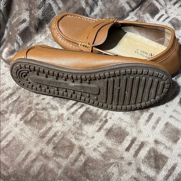 American Exchange Tan Leather Loafers Slip-Ons - Picture 4 of 5